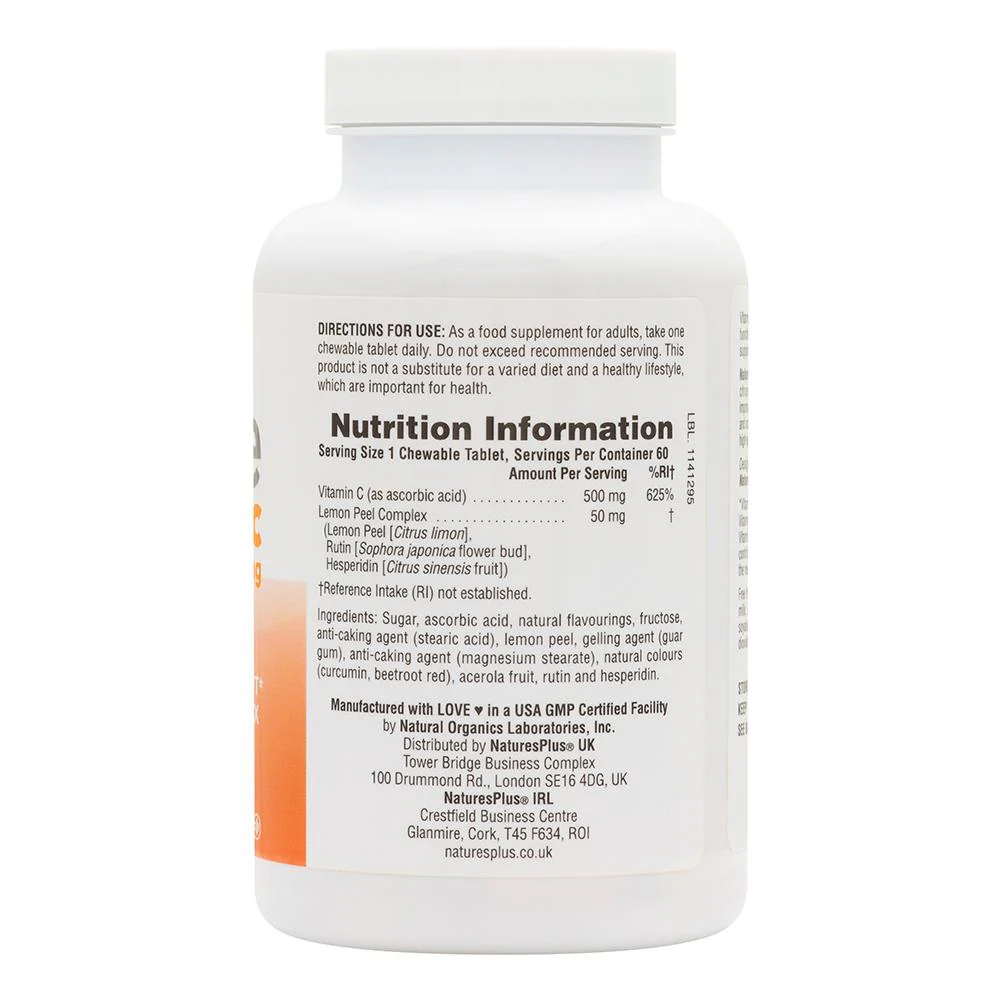 Immune Vitamin C 500mg Chewables 60 pieces - Image 2