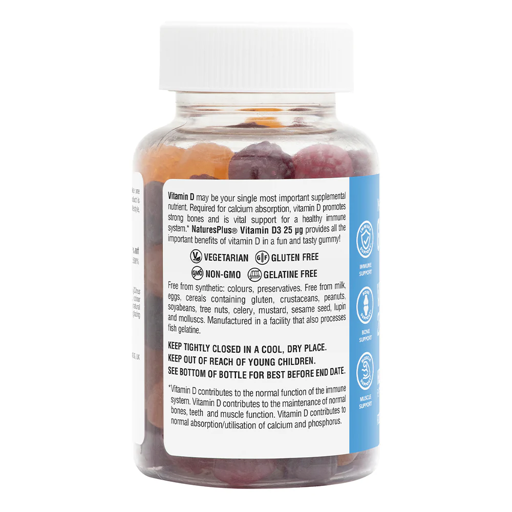 Vitamin D3 25µg Gummies 60 pastilles - Image 3
