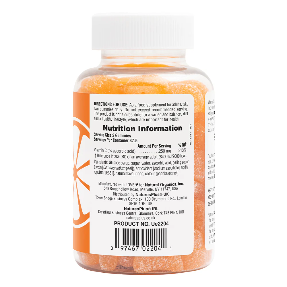 Vitamin C 250Mg Gummies 75 pastilles - Image 2