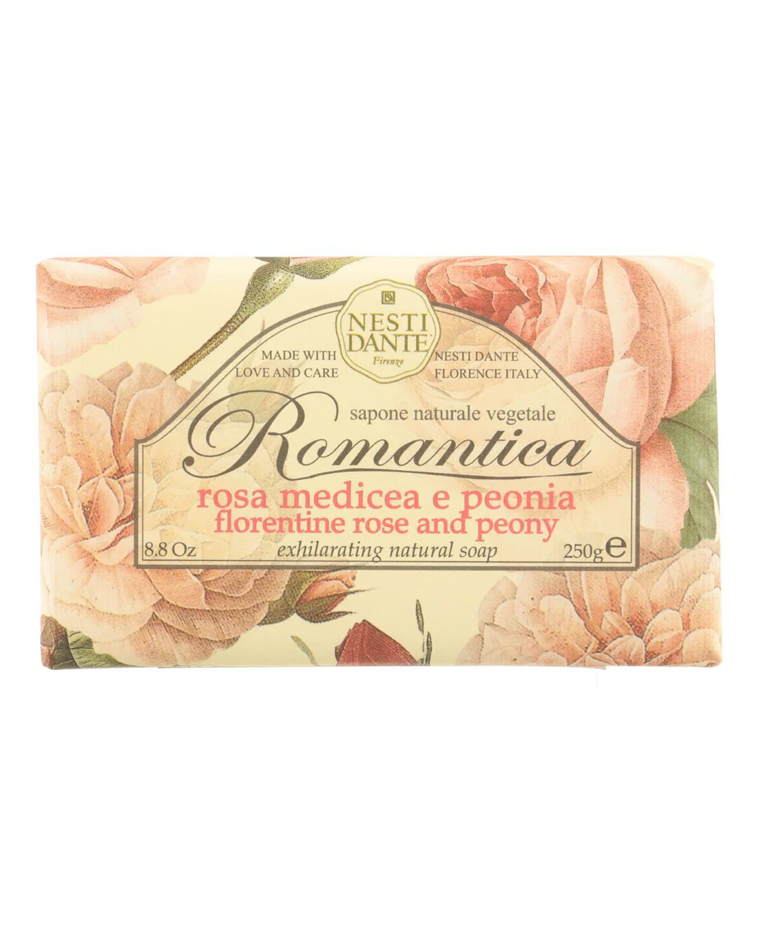 Romantica Florentine Rose & Peony Soap 250g