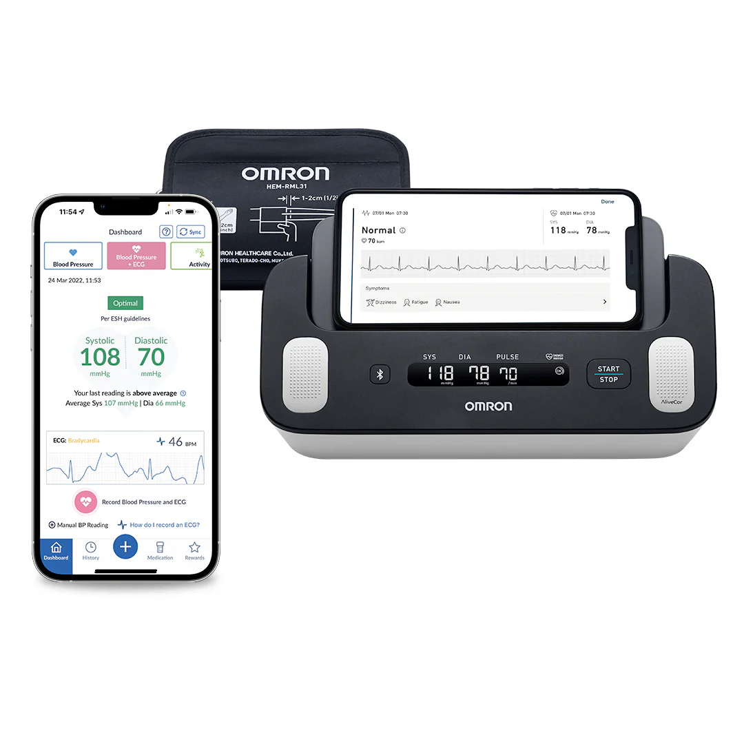 Complete 2-in-1 Blood Pressure Monitor and Electrocardiogram (ECG) - Image 4