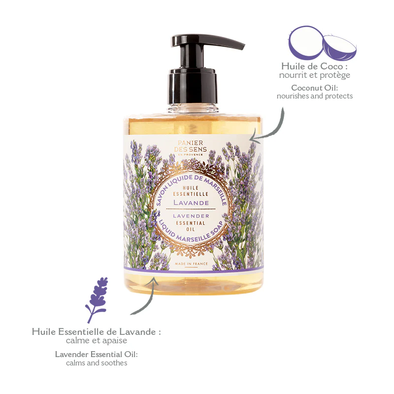Iconic Lavender Marseille Liquid Soap 500ml - Image 3