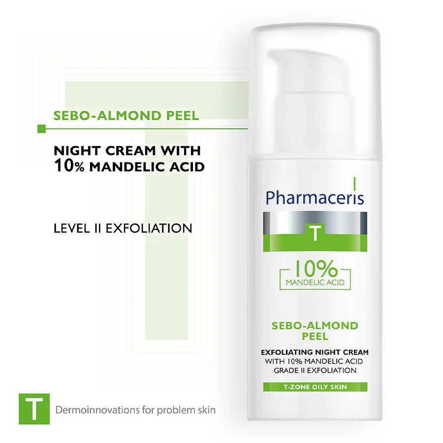 Sebo-Almond Peel 10% Night Cream 50ml - Image 3