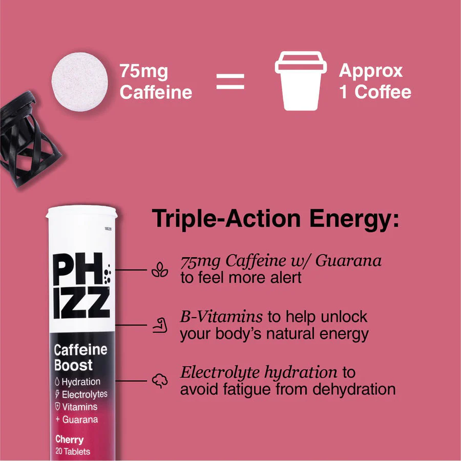 Cherry + Caffeine Boost Effervescent 20 Tablets - Image 4