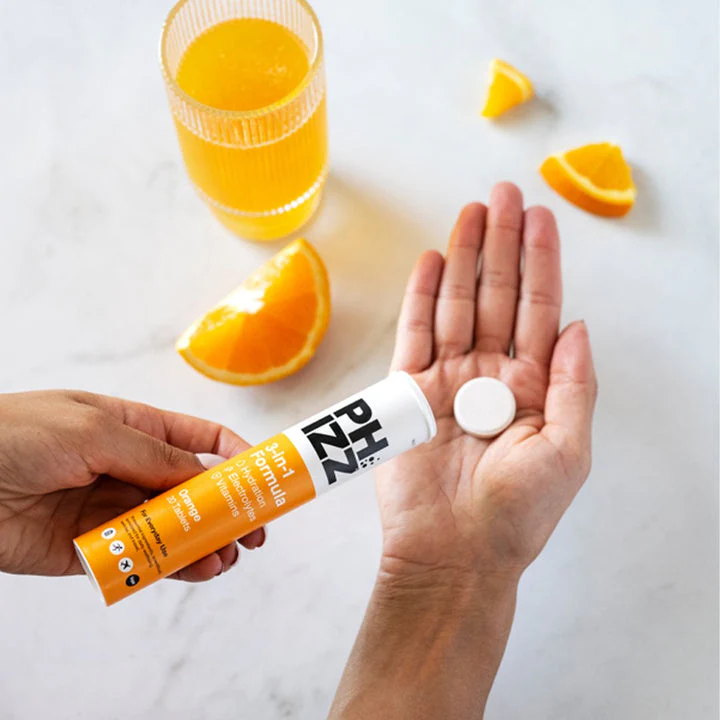 Orange 3-in-1 Hydration, Electrolytes & Vitamins Effervescent 20 tablets - Image 2