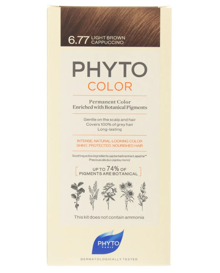 Phytocolor Kit 6.77 Light Brown Cappuccino