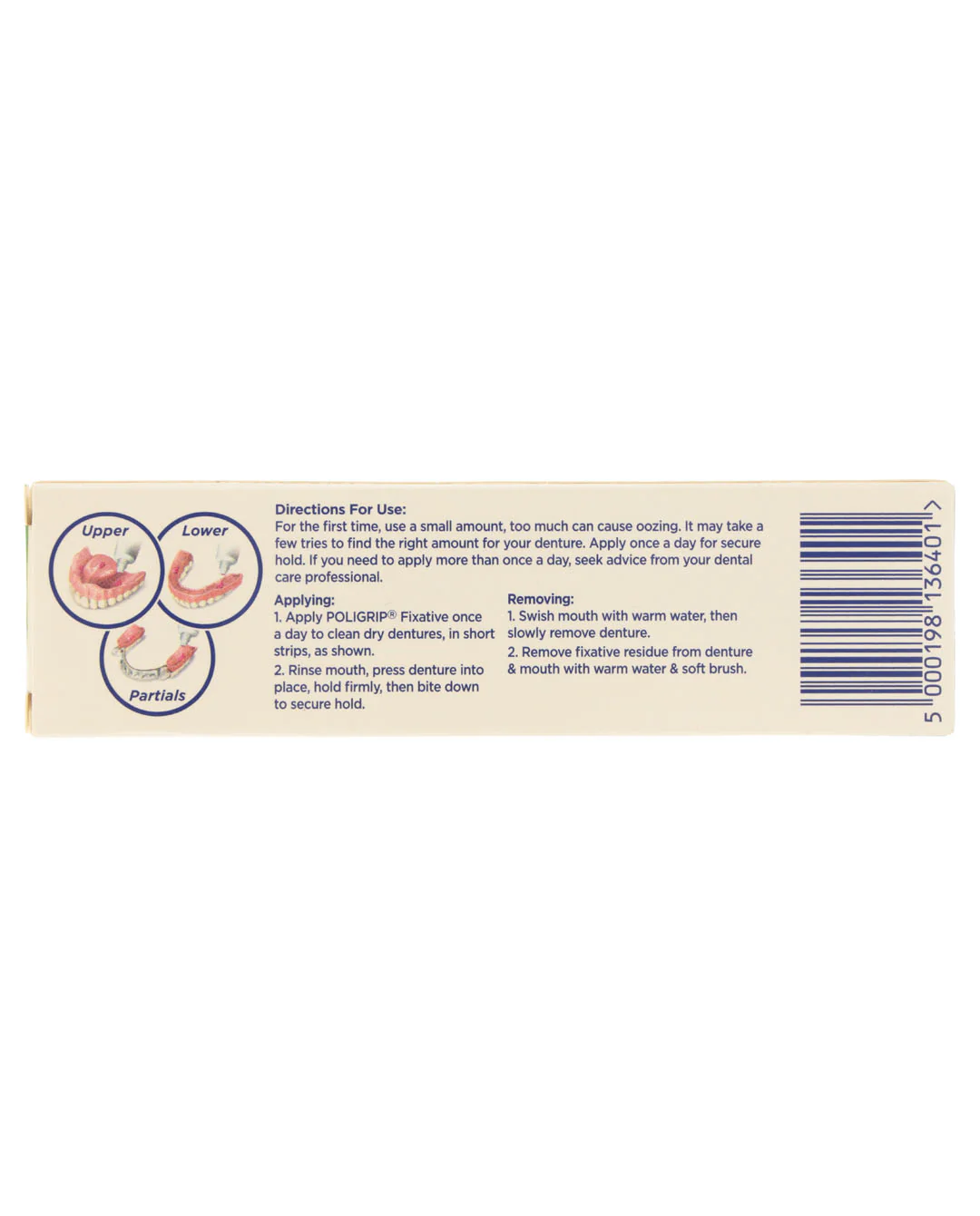 Flavour Free Denture Fixative Cream 40g - Image 4