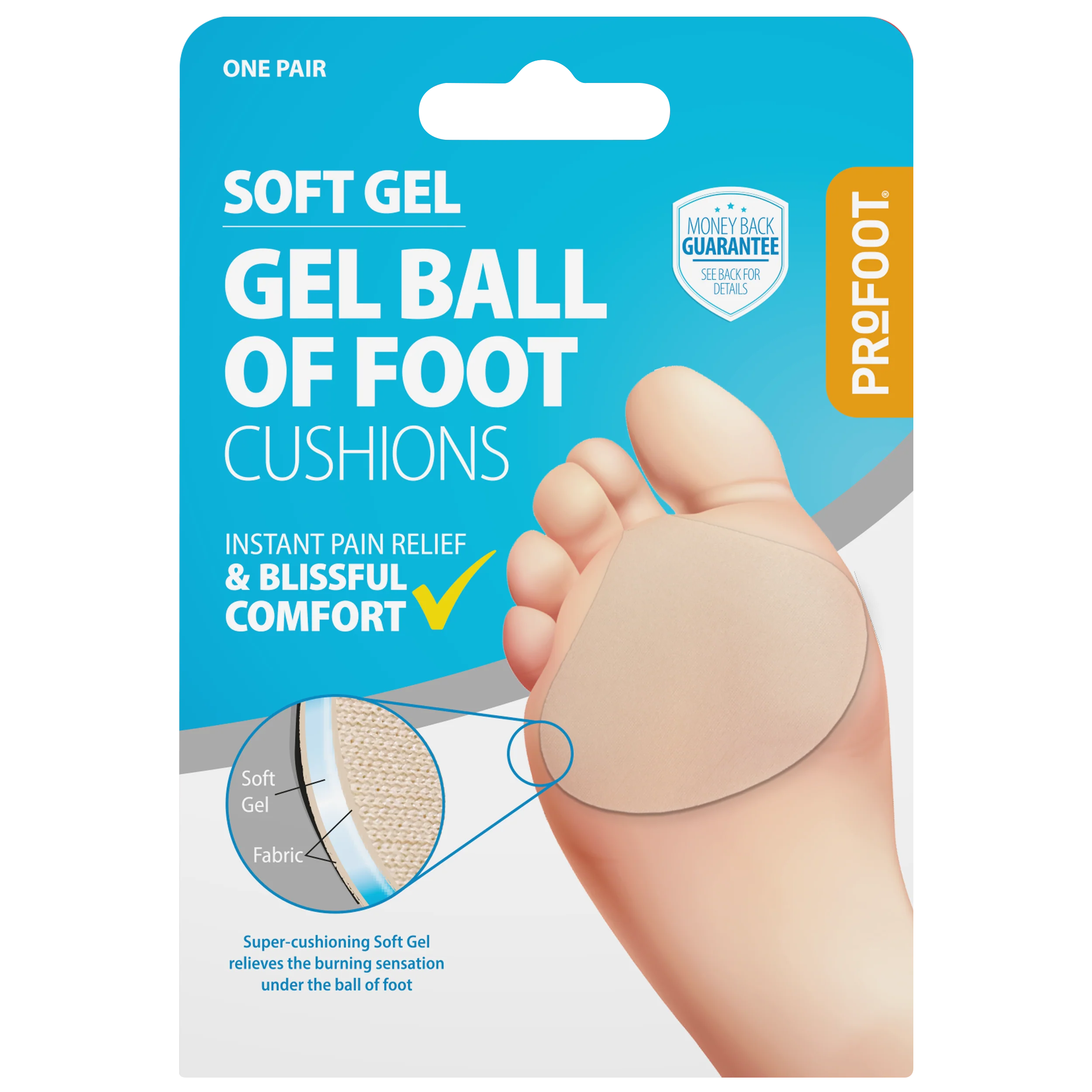 Gel Ball Of Foot Cushion 1 Pair