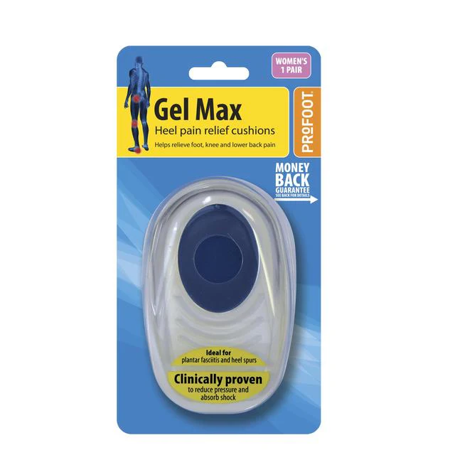 Gel Max Women's Heel Pain Relief Cushions 1 pair