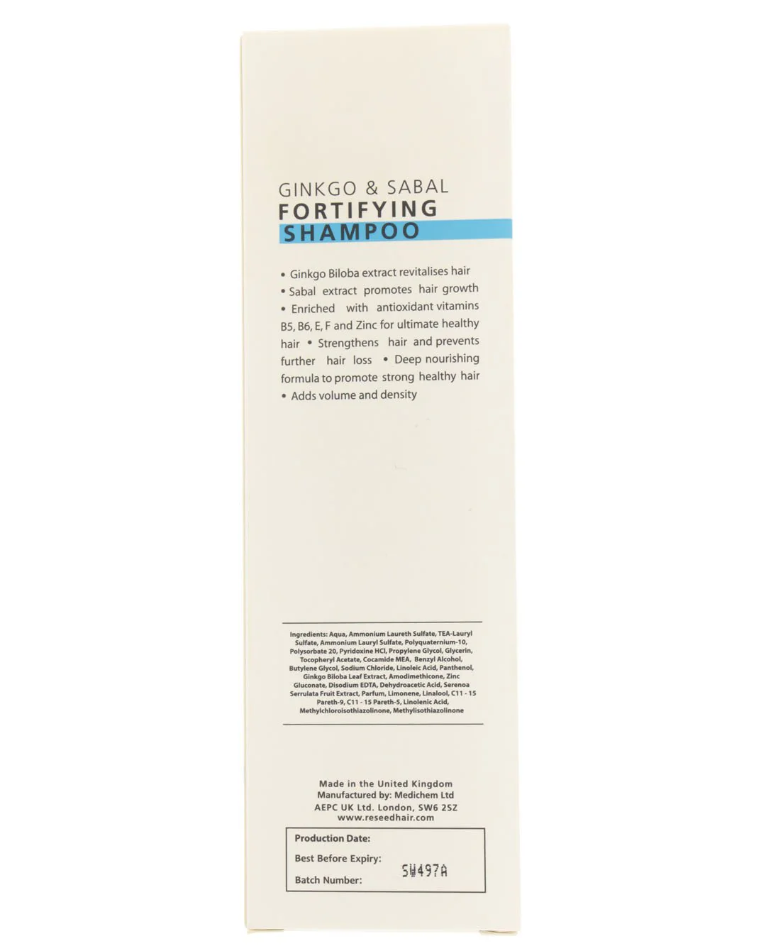 Ginko & Sabal Fortyfying Shampoo for Woman 250ml - Image 4