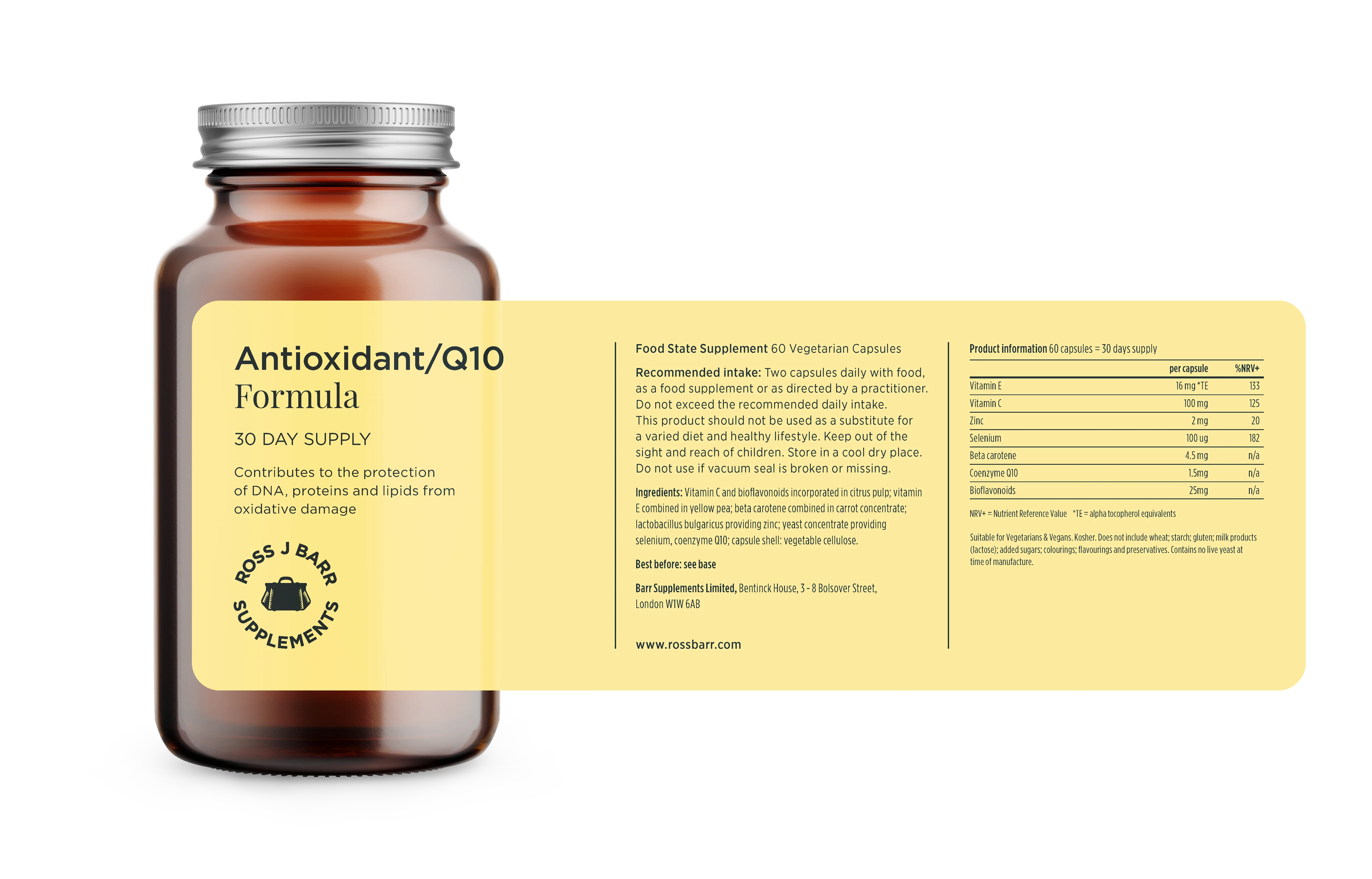 Antioxidant/Q10 Formula 60 Capsules - Image 3