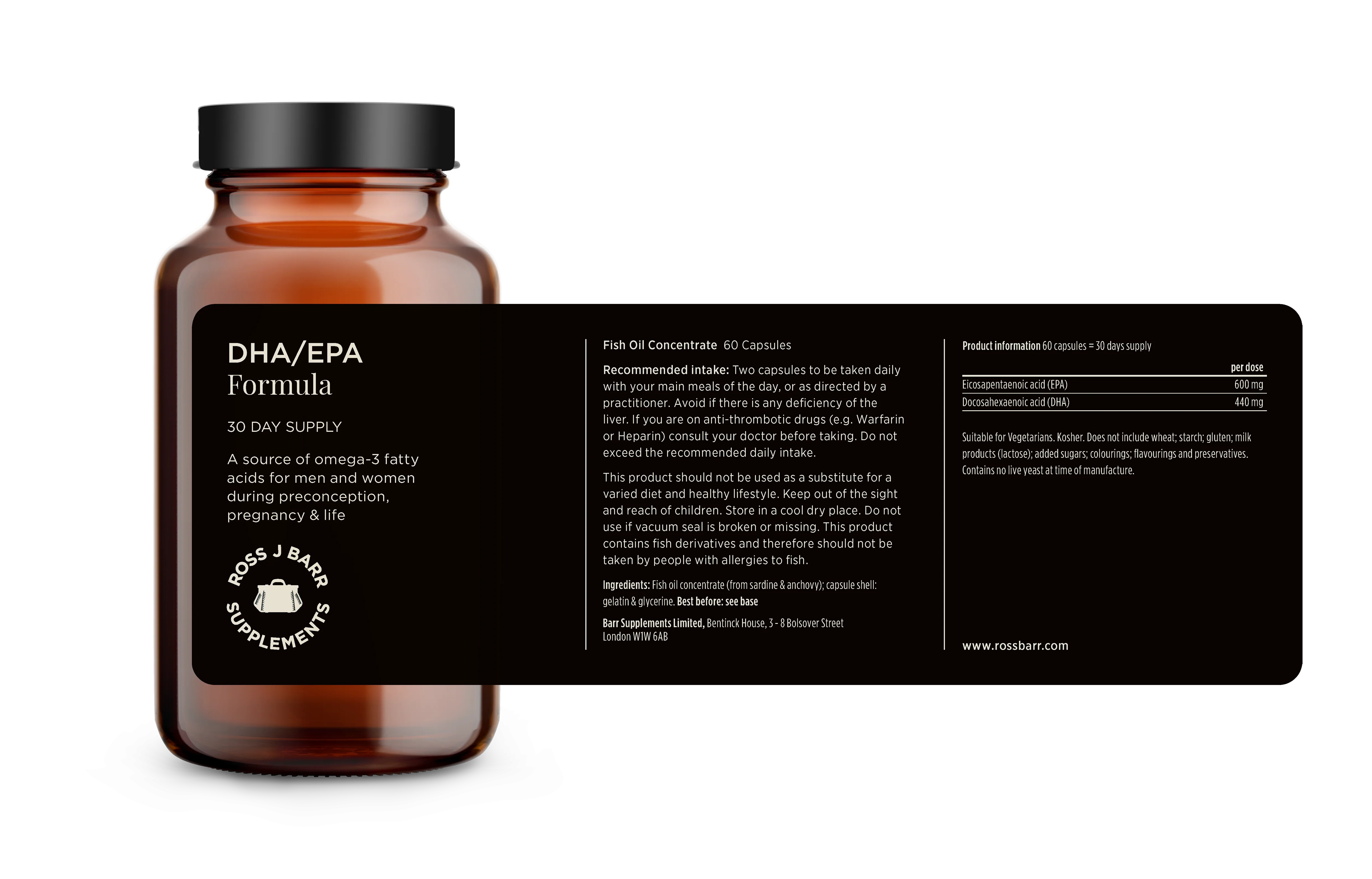 DHA/EPA Formula 60 Capsules - Image 3