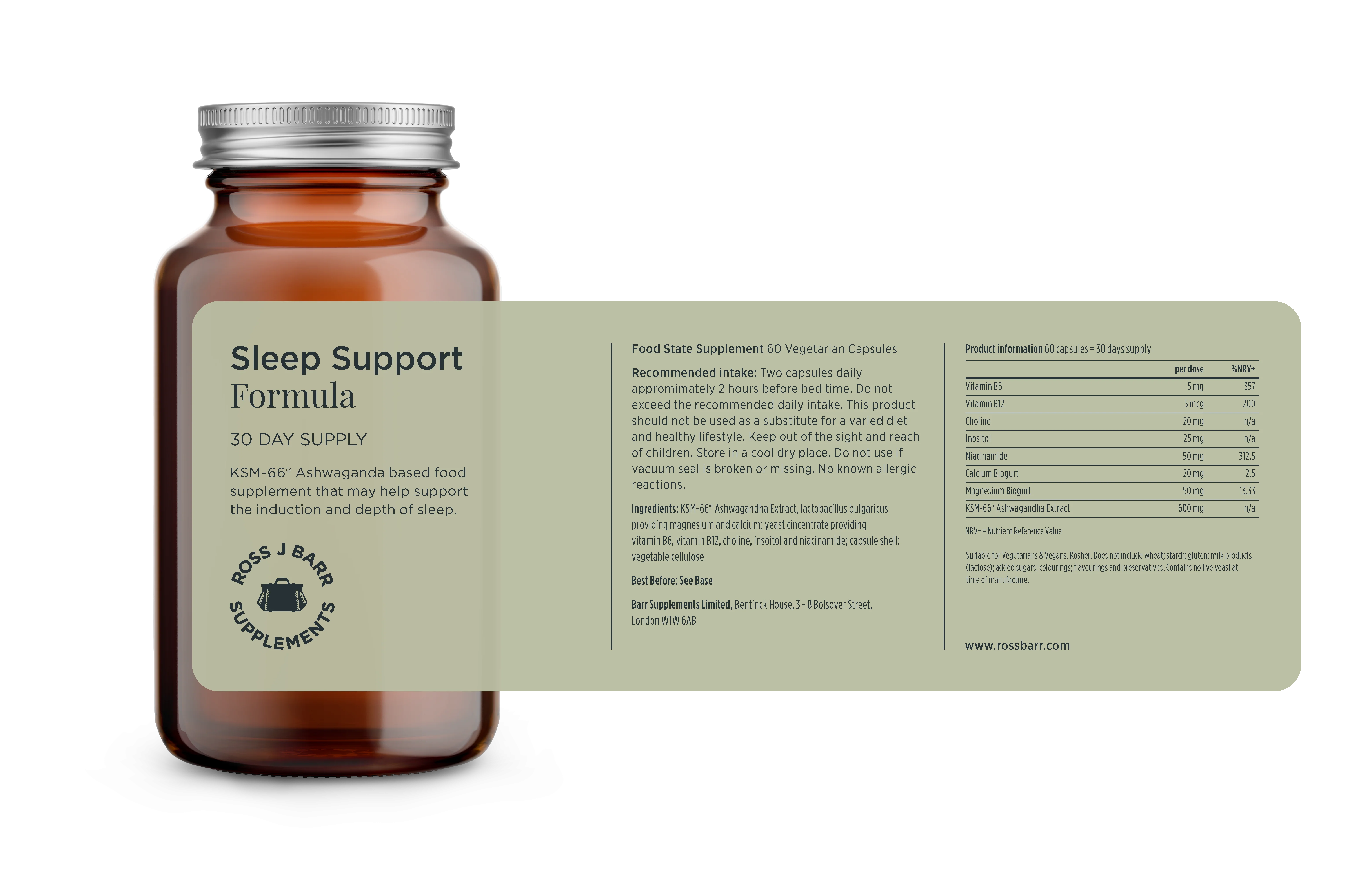 Sleep Support Formula 60 Capsules - Image 2