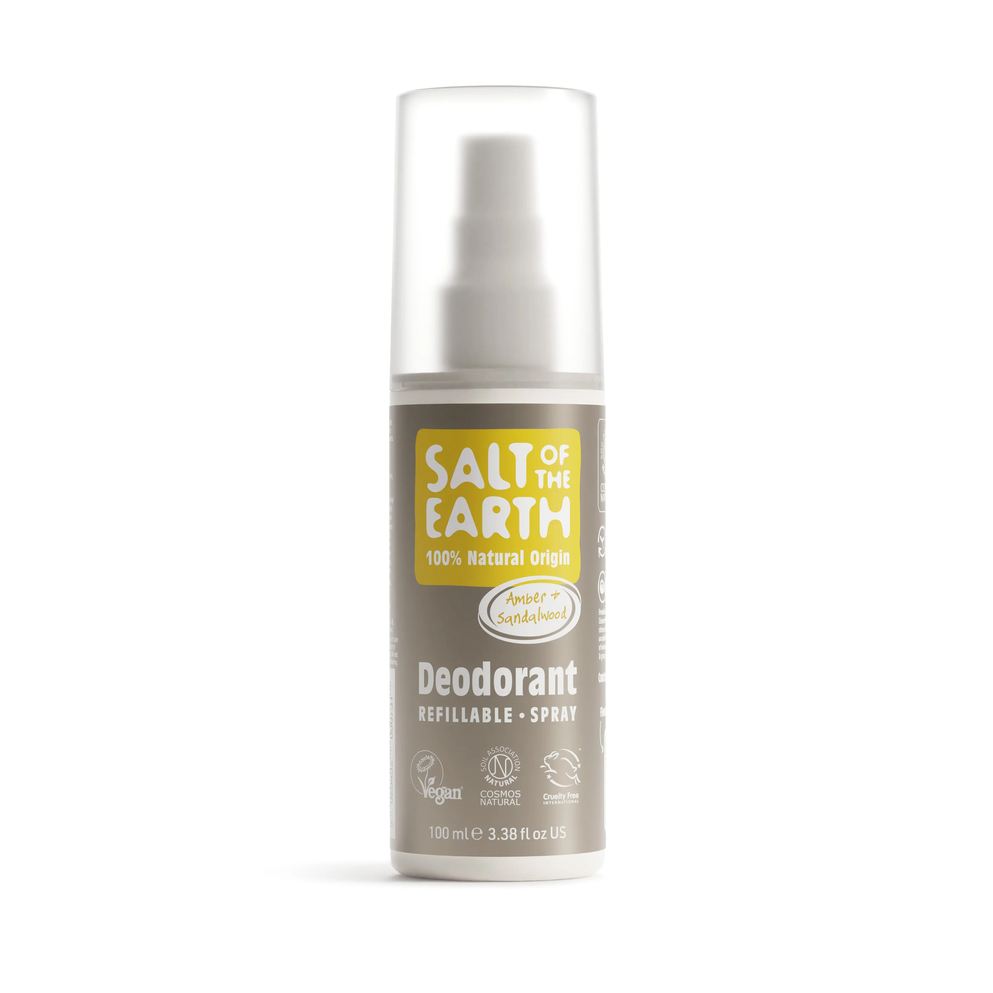 Amber & Sandalwood Natural Deodorant 100ml