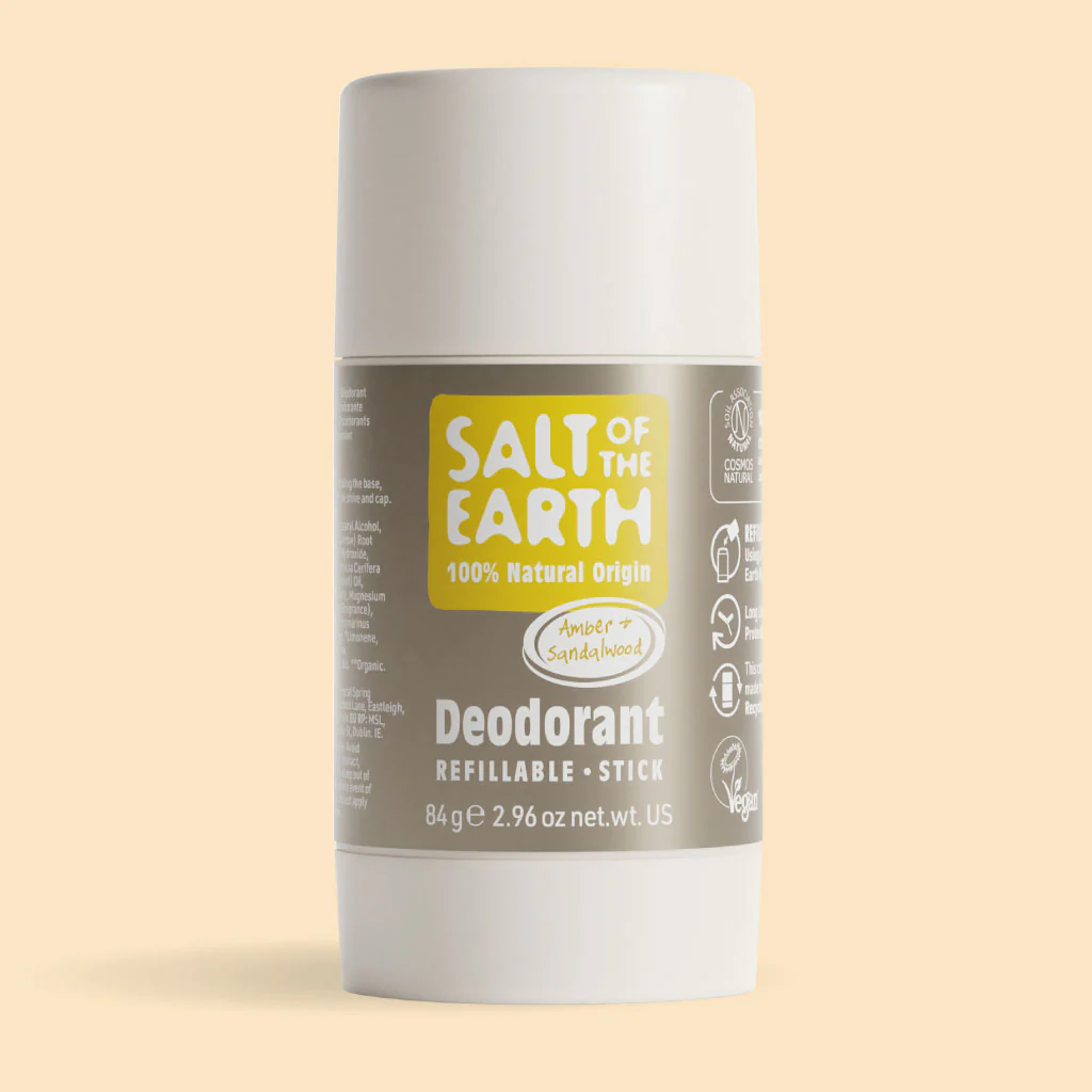 Amber & Sandalwood Natural Deodorant Stick 84g - Image 7