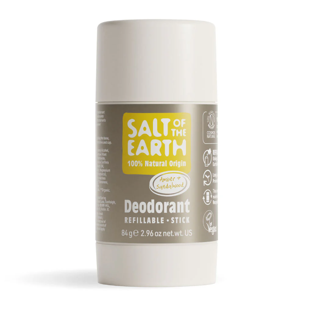 Amber & Sandalwood Natural Deodorant Stick 84g - Image 9