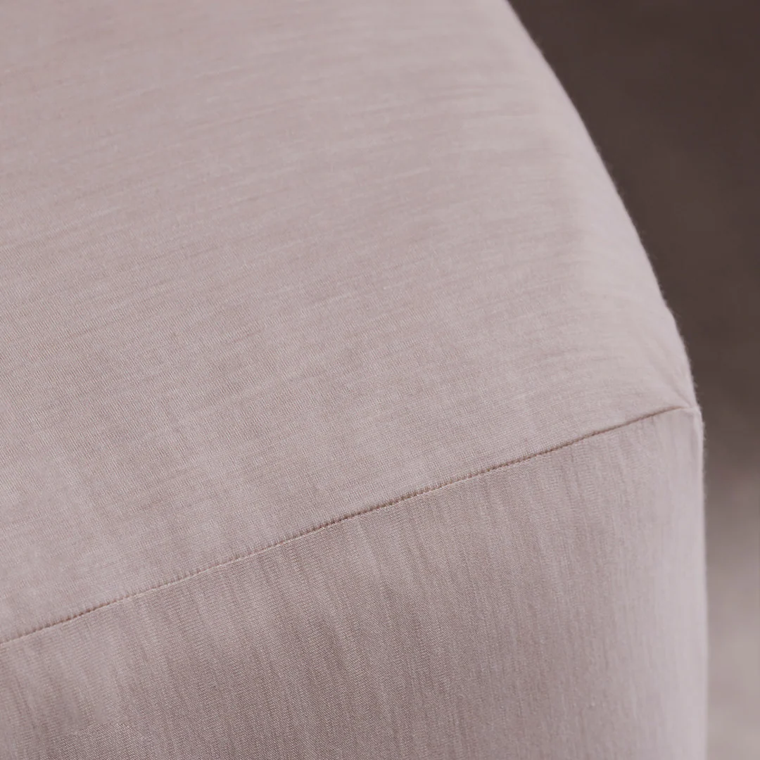 Merino Jersey Fitted Sheet - Tropical Sand - Super King - Image 4