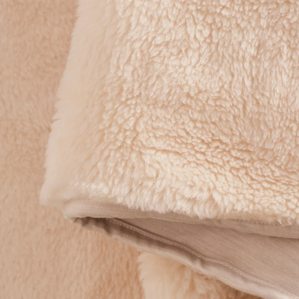 Merino Knit Fleece Calming Blanket - Tropical Sand - Double - Image 3