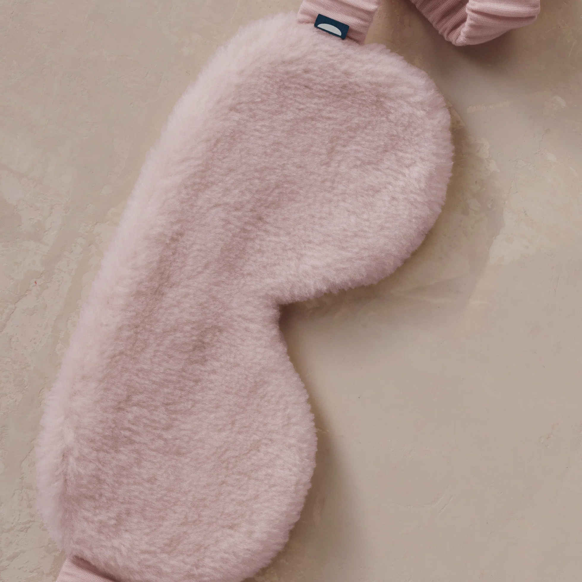 Merino Knit Fleece Sleep Mask - Dusty Rose