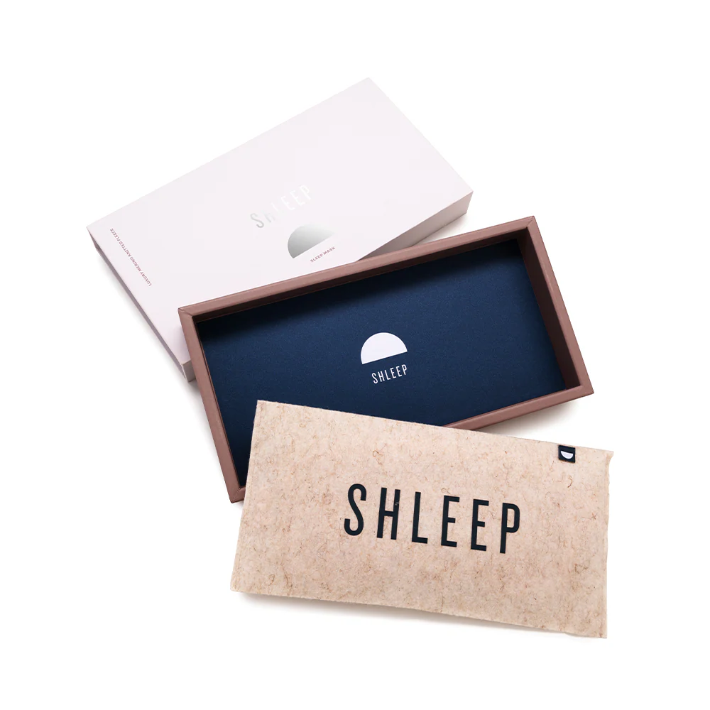 Merino Knit Fleece Sleep Mask - Tropical Sand - Image 2