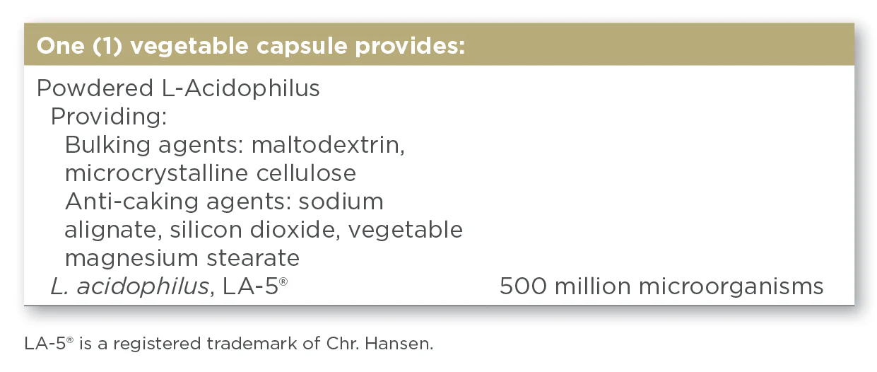 Advanced Acidophilus 100 Capsules - Image 2