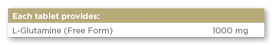 L-Glutamine 1000mg 60 tablets - Image 2