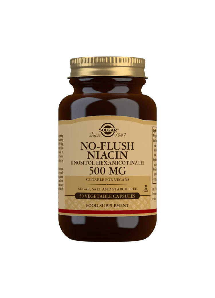 No Flush Niacin 500mg 50 capsules