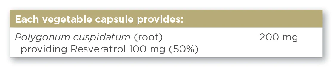 Resveratrol 100mg 60 capsules - Image 2