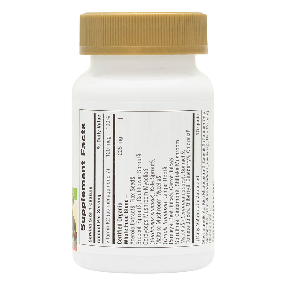 Organic Vitamin K2 120μg 60 capsules - Image 2