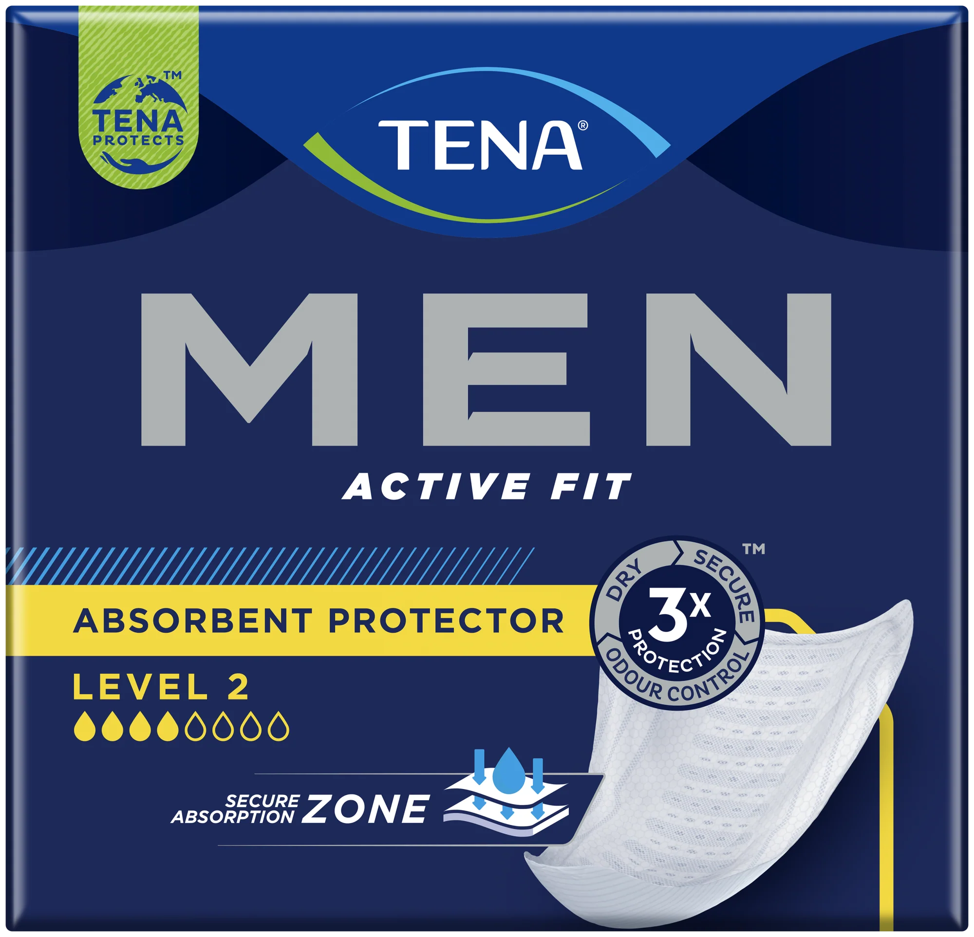 Men Active Fit Level 2 10 pads