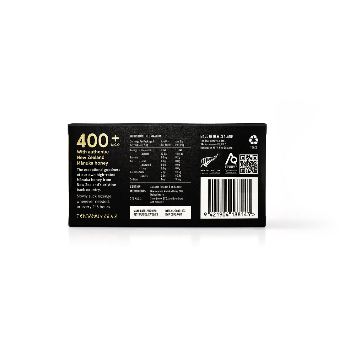 Mānuka Honey 400+ MGO Lozenges 22g - Image 4