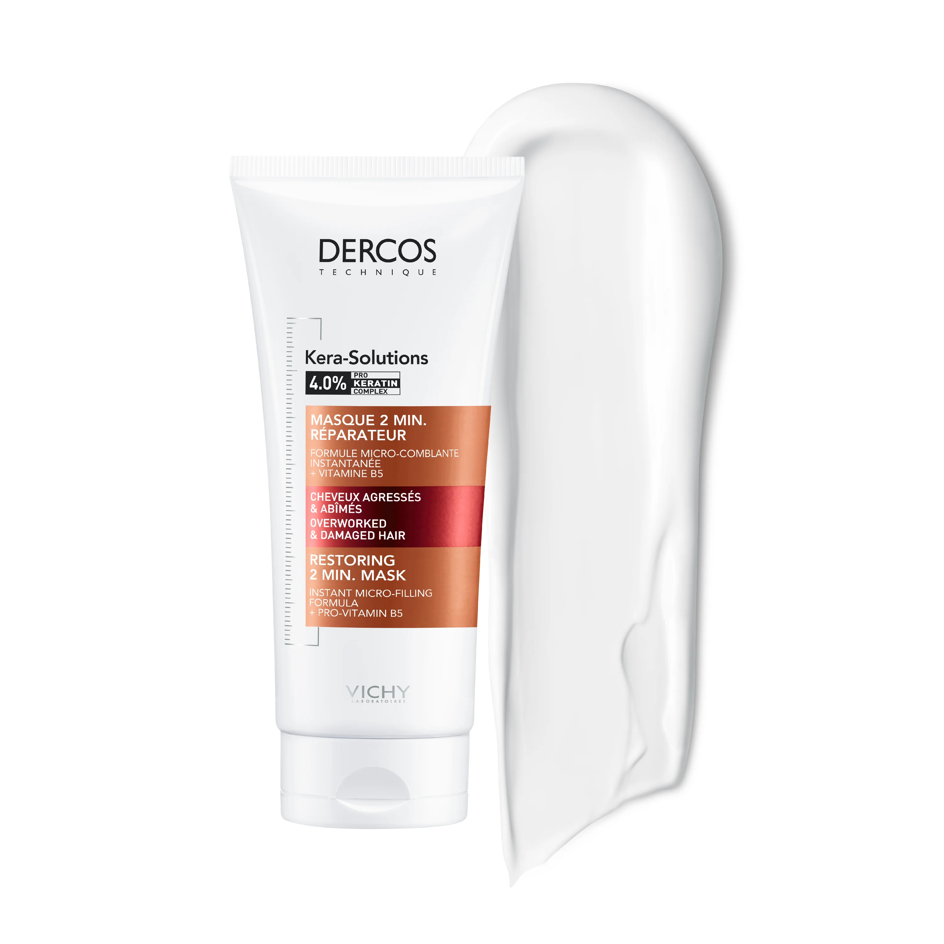Dercos Kera-Solutions Restoring 2 Minute Mask 200ml - Image 2