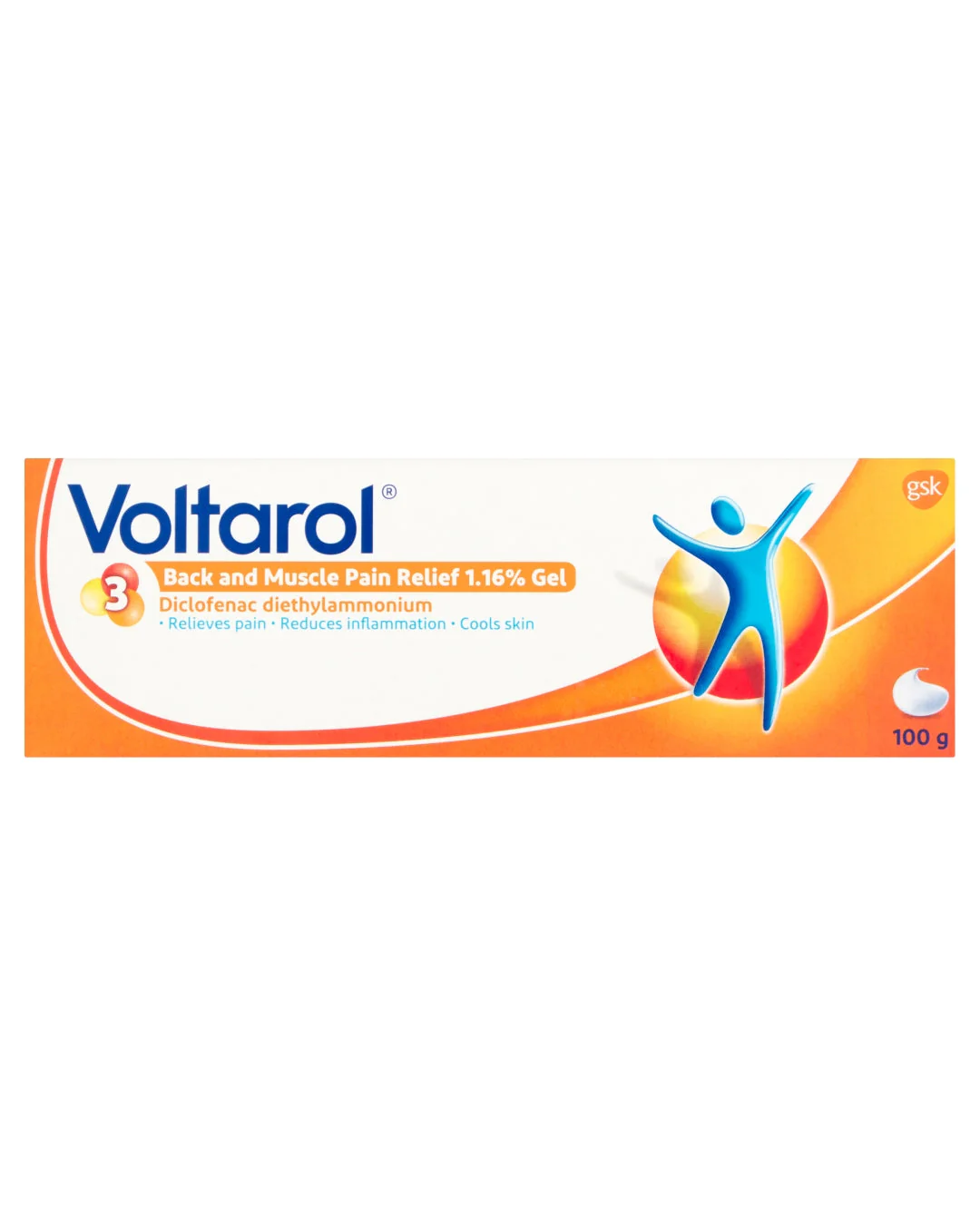 Back and Muscle Pain Relief 1.16% Gel 100g