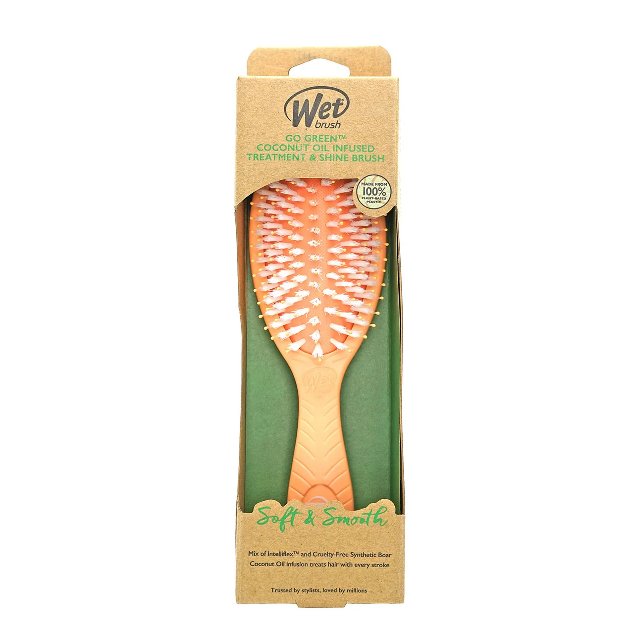 Go Green Coconut Oil Infused Treatment And Shine Brush - Image 2
