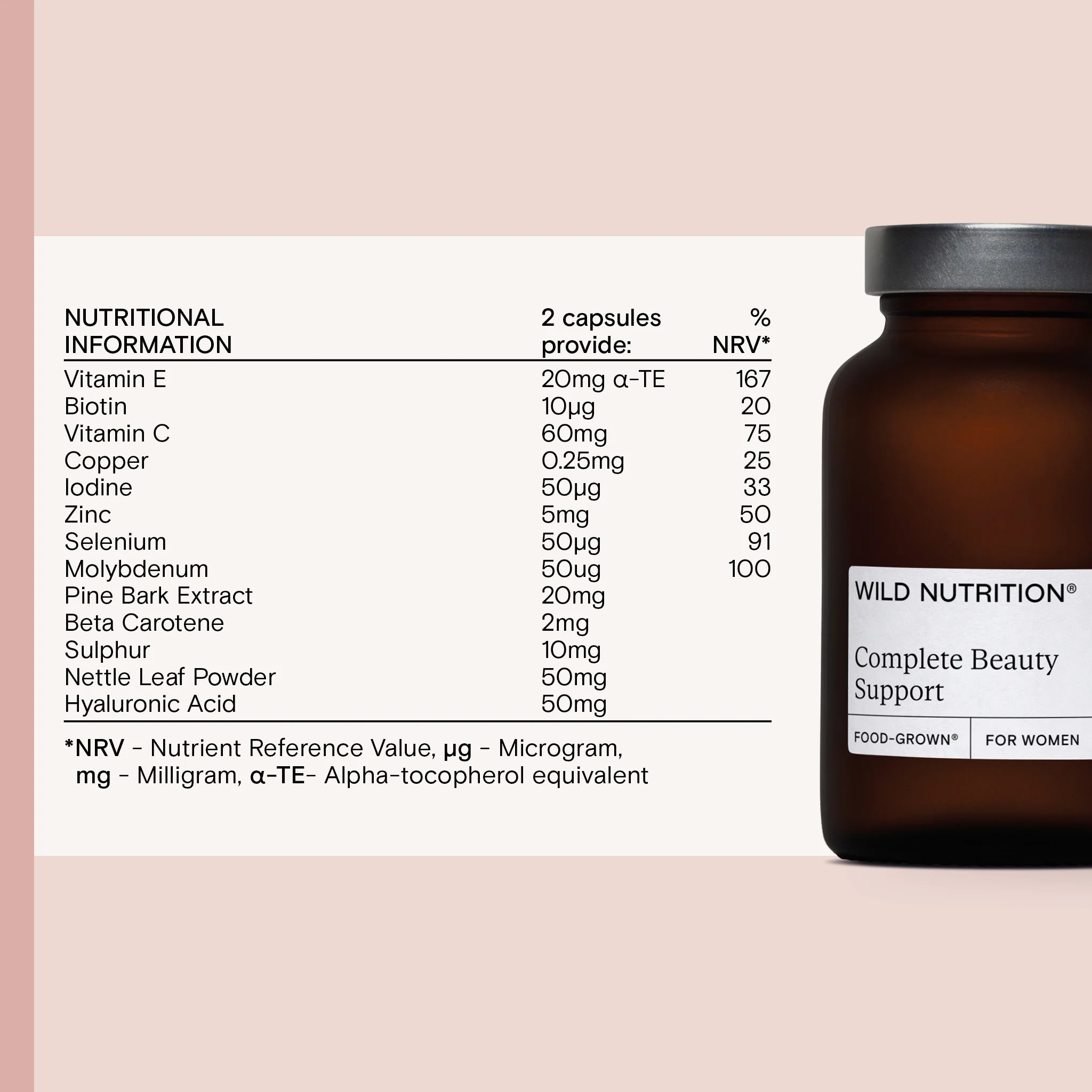 Food-Grown® Complete Beauty Support 60 Capsules - Image 3