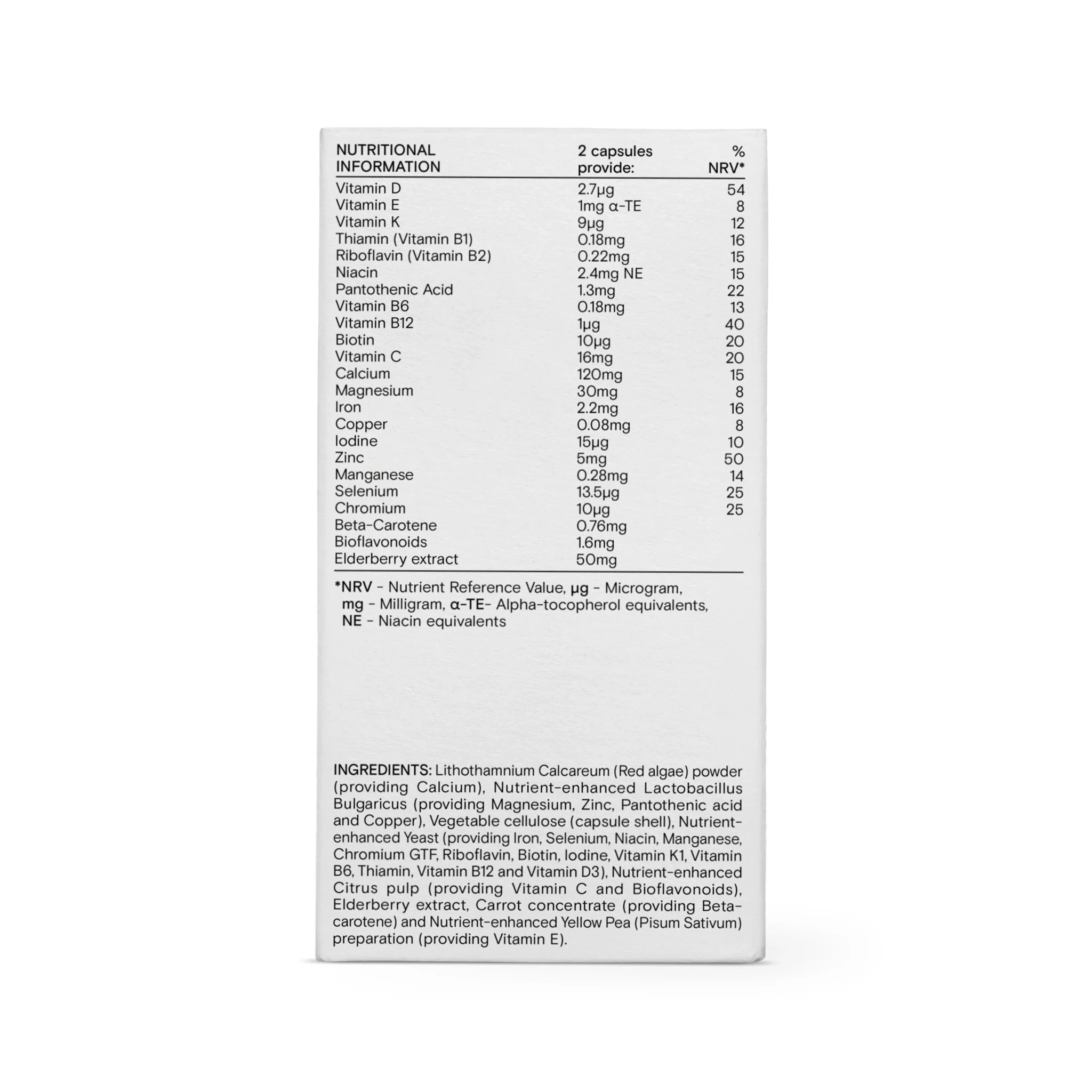 Food-Grown® Child's Daily Multi Nutrient 60 Capsules - Image 2