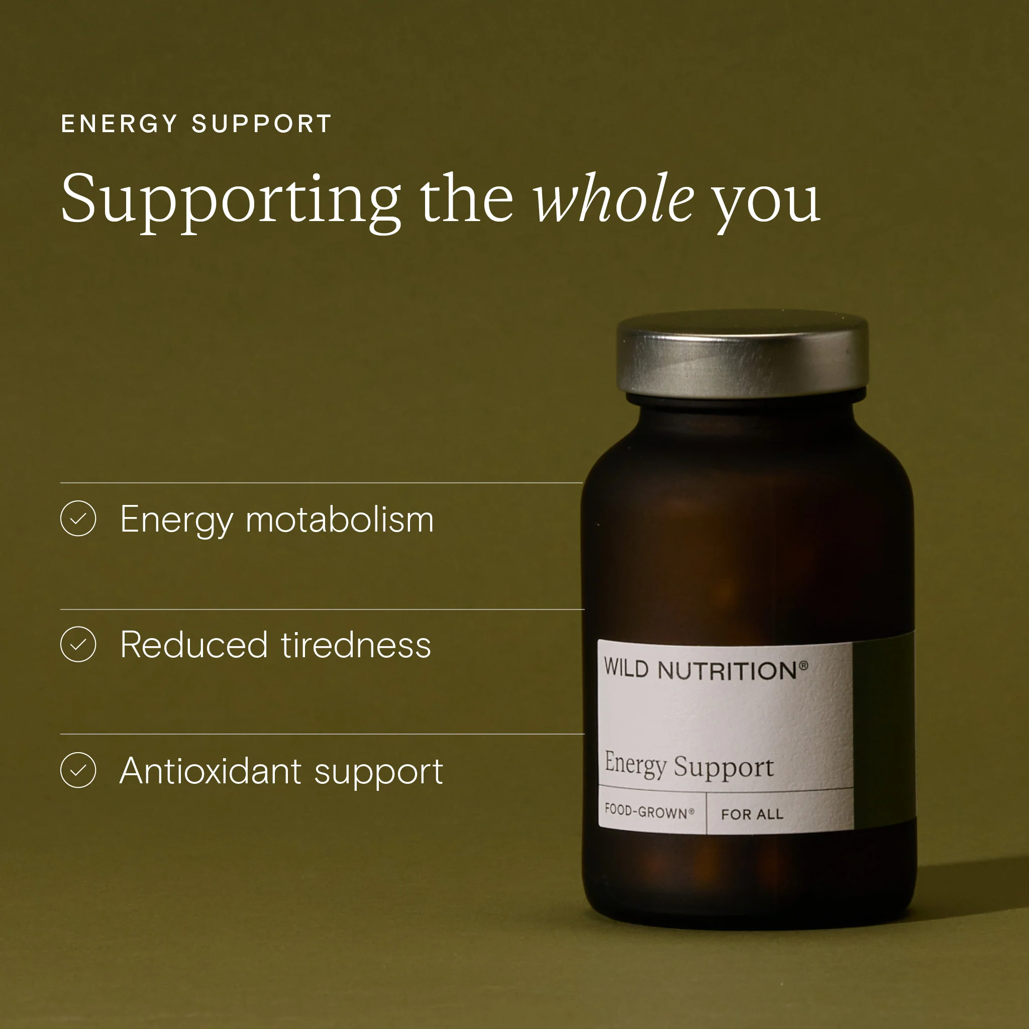Food-Grown® Energy Support 60 Capsules - Image 6