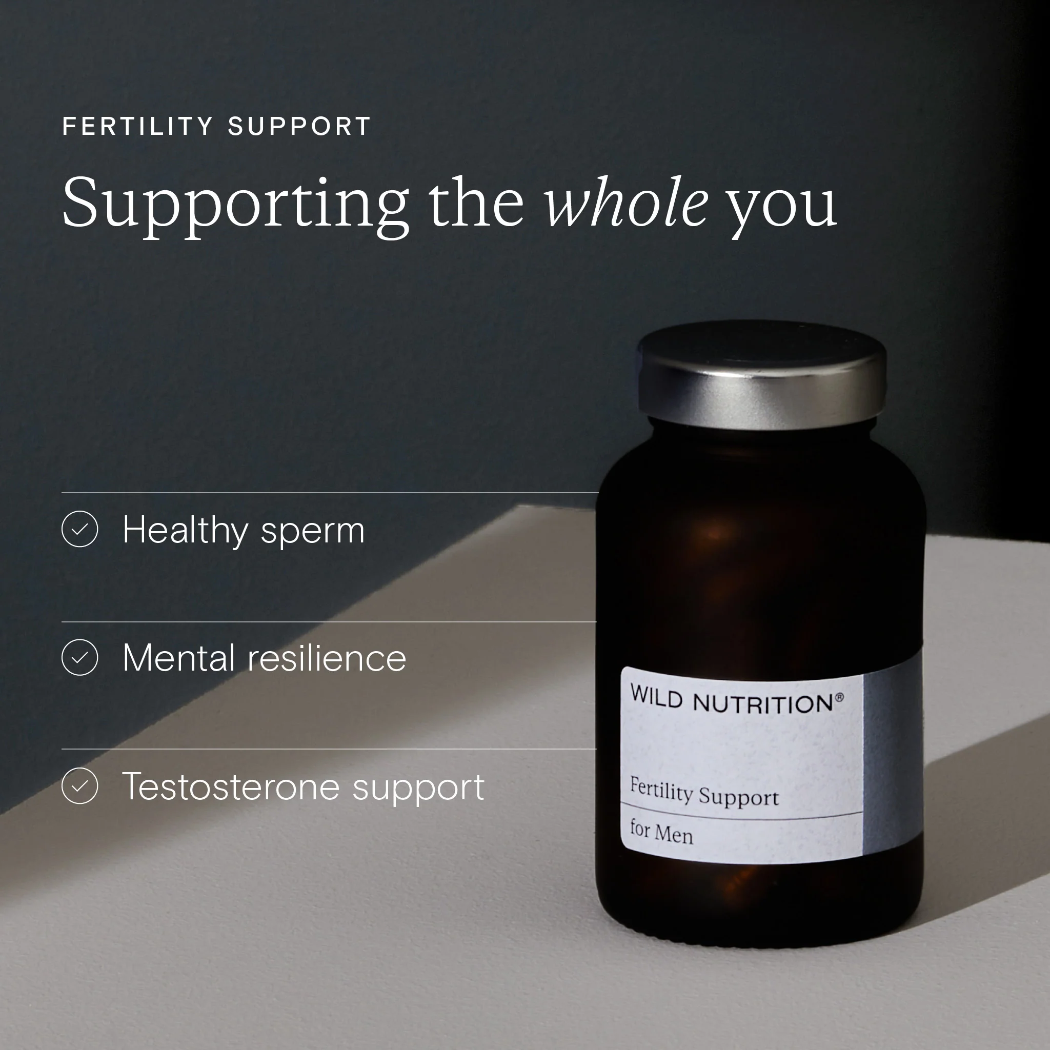 Food-Grown® Fertility Support for Men 60 Capsules - Image 6