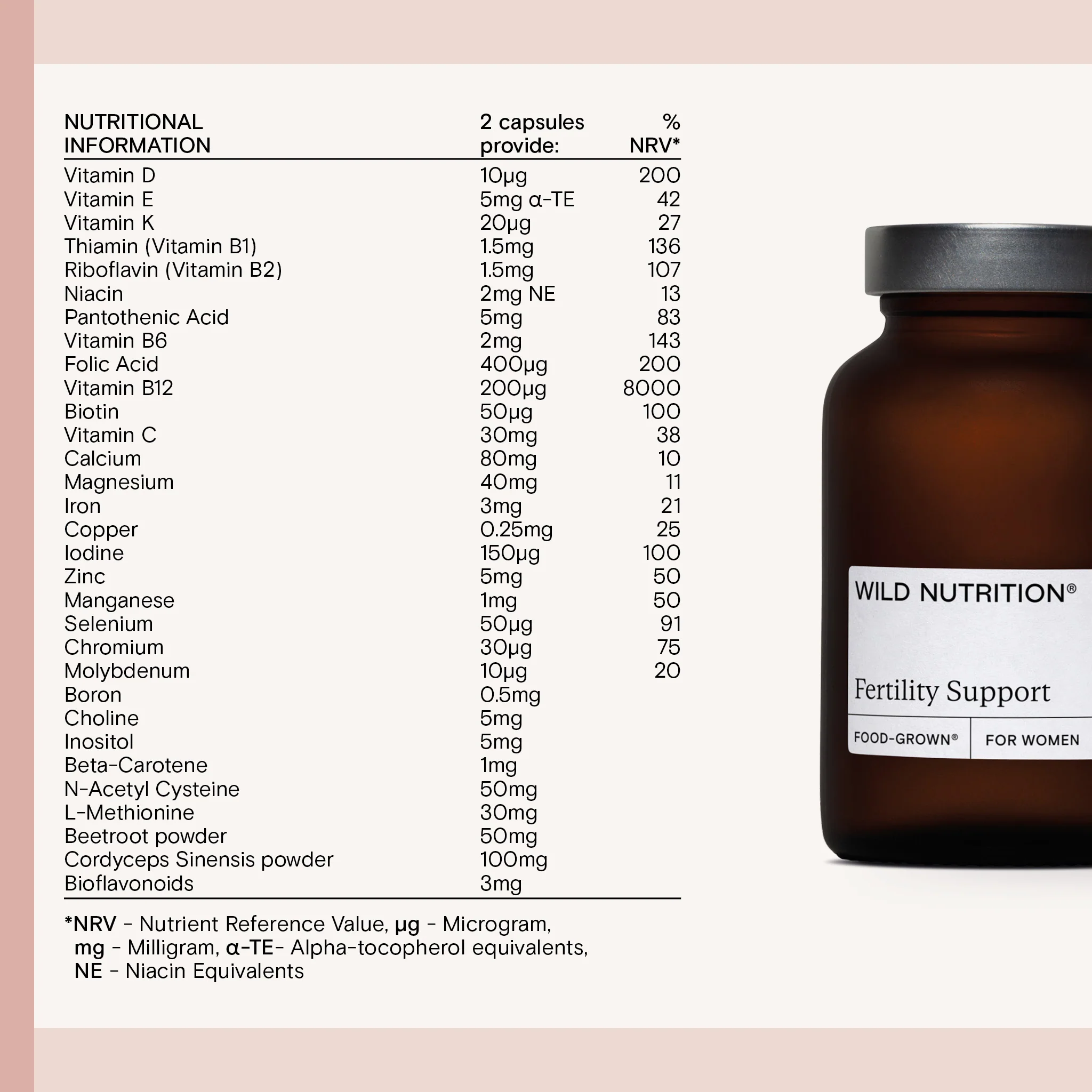 Food-Grown Fertility Support for Women 60 Capsules - Image 4
