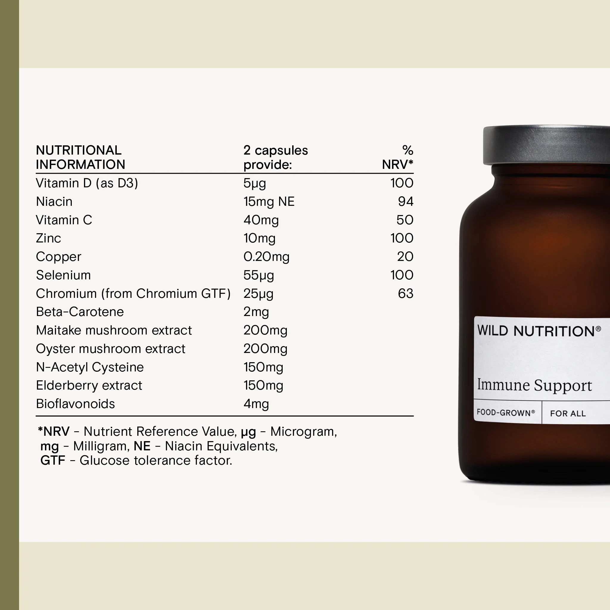 Food-Grown® Immune Support 60 Capsules - Image 4