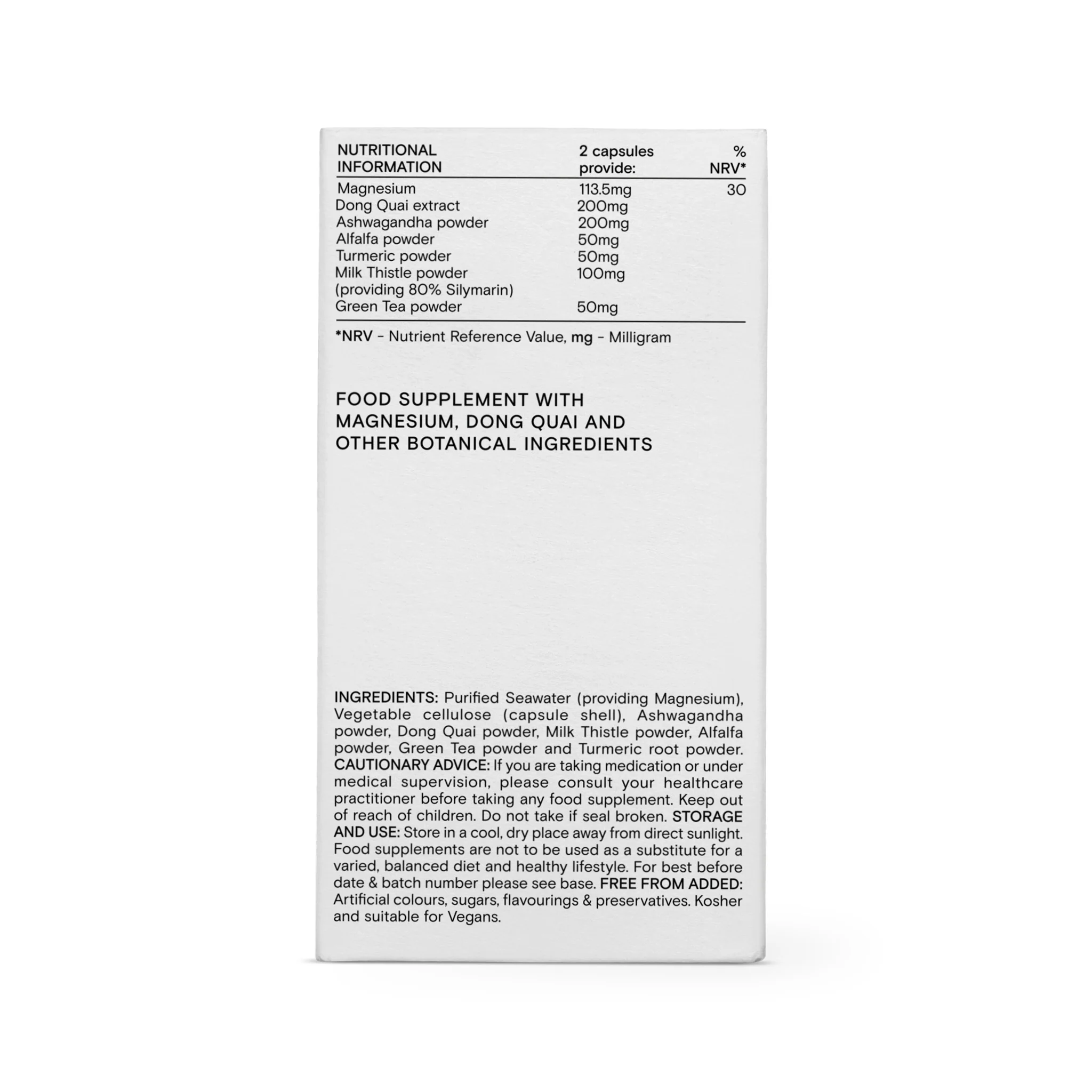 Food-Grown Menopause Complex 60 Capsules - Image 2