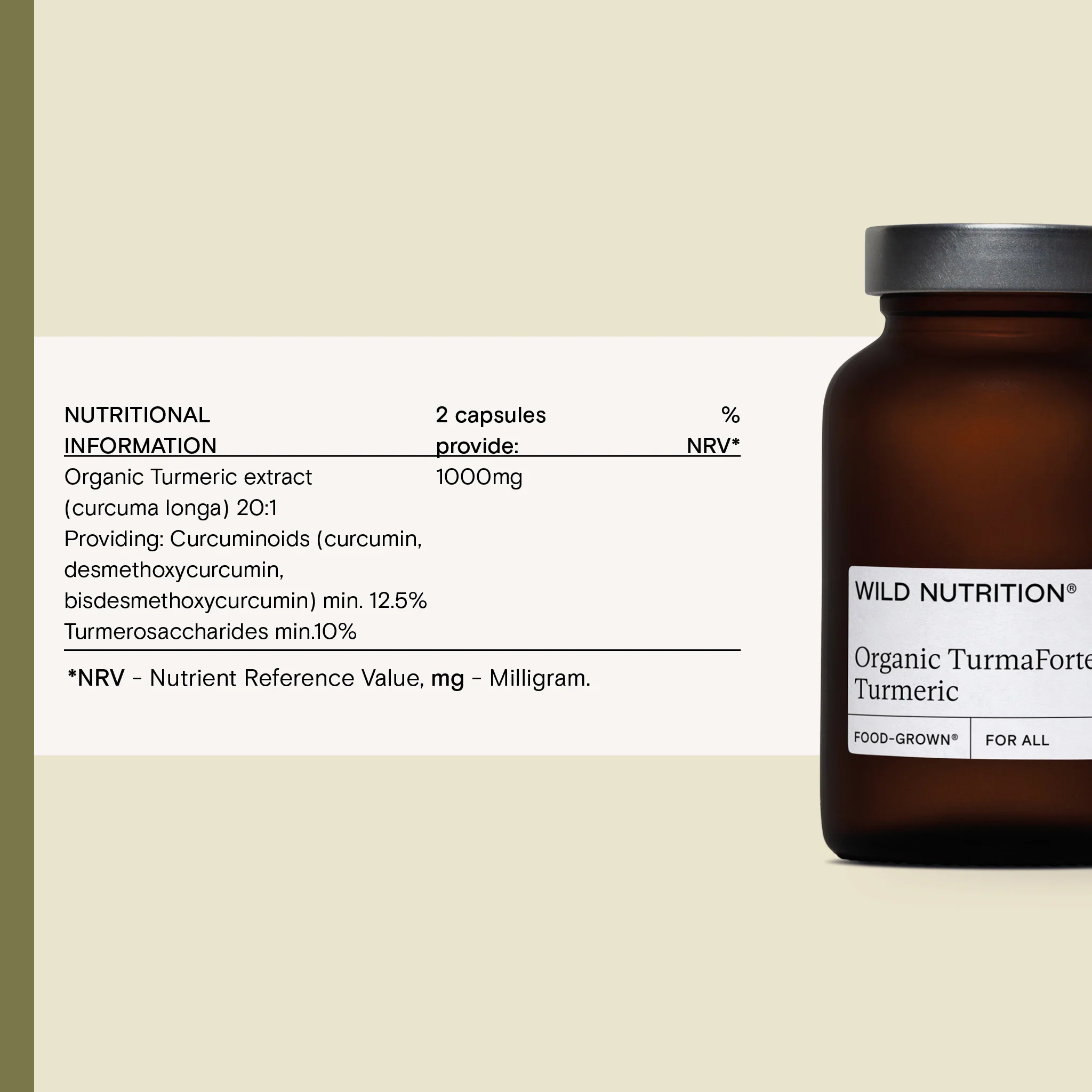 Food-Grown® Organic Turmaforte™ Turmeric 60 Capsules - Image 3