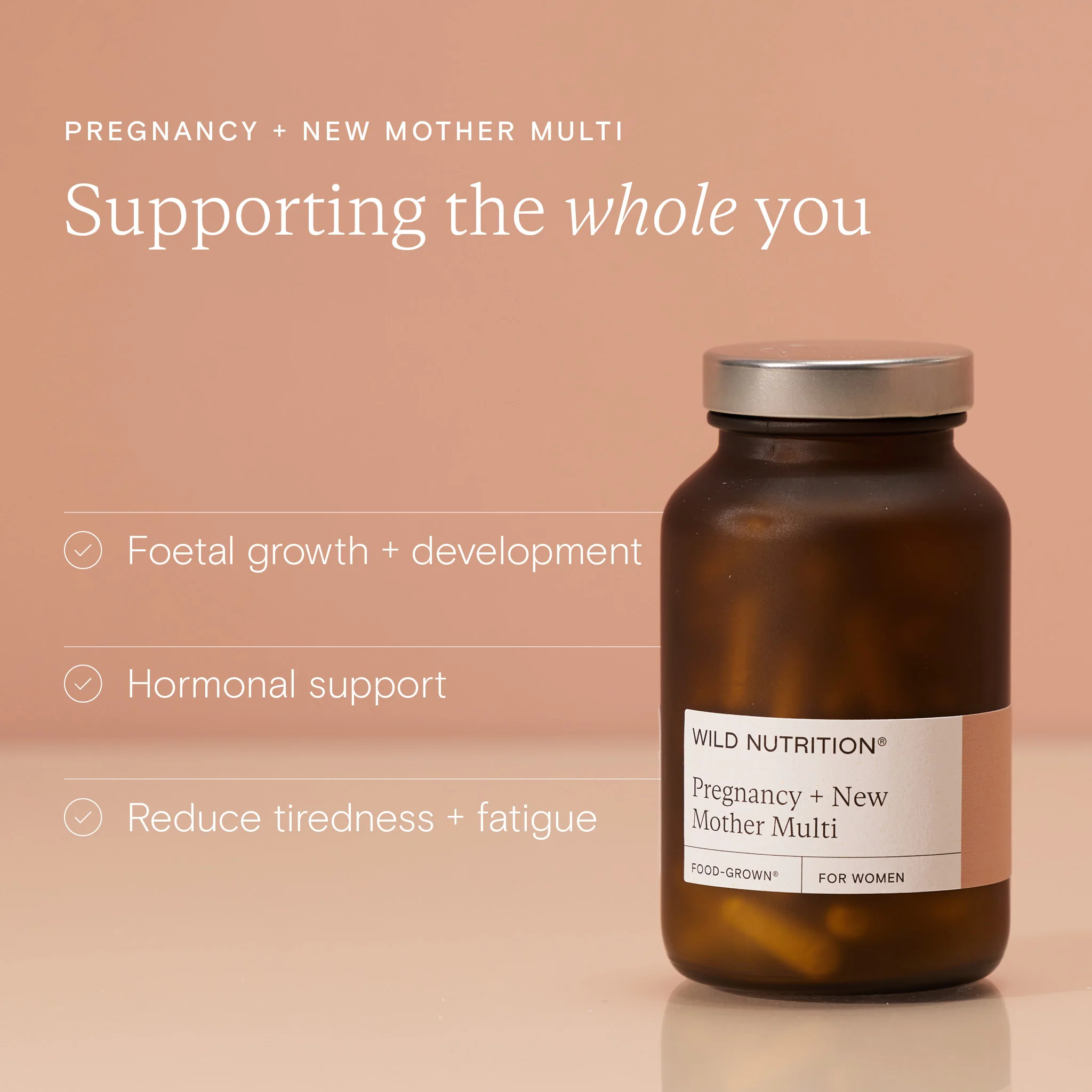 Food-Grown® Pregnancy + New Mother Multi 90 Capsules - Image 6