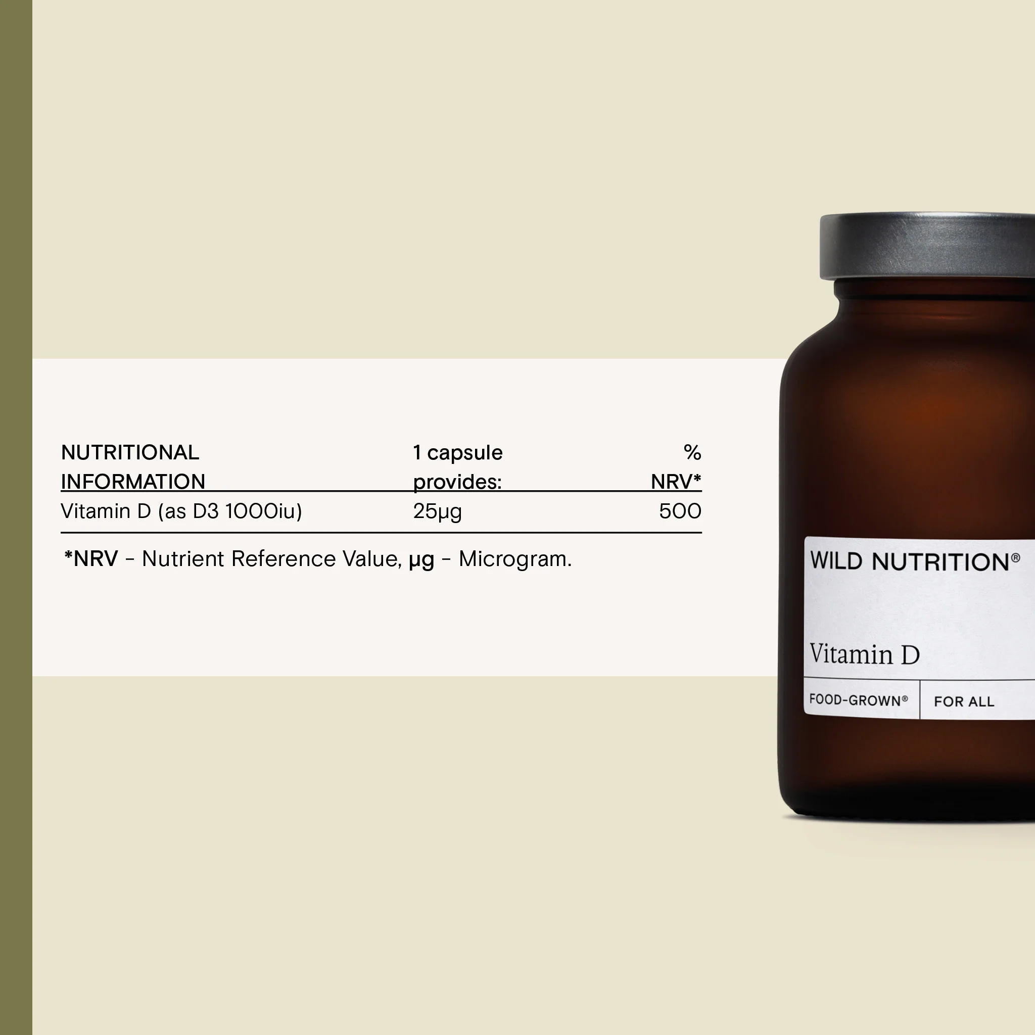 Food-Grown® Vitamin D 30 Capsules - Image 3
