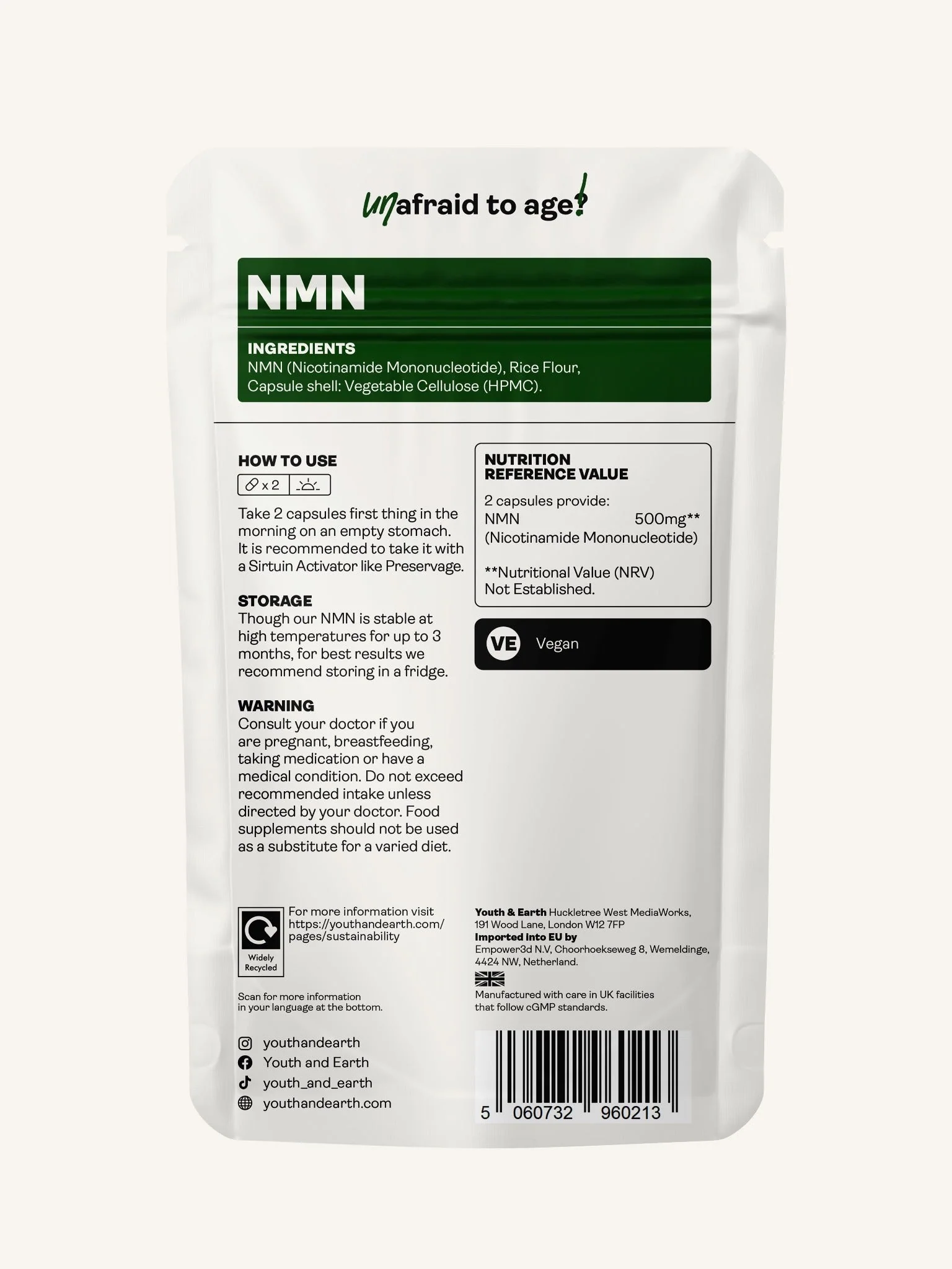 NMN 60 Capsules - 500mg - Image 3