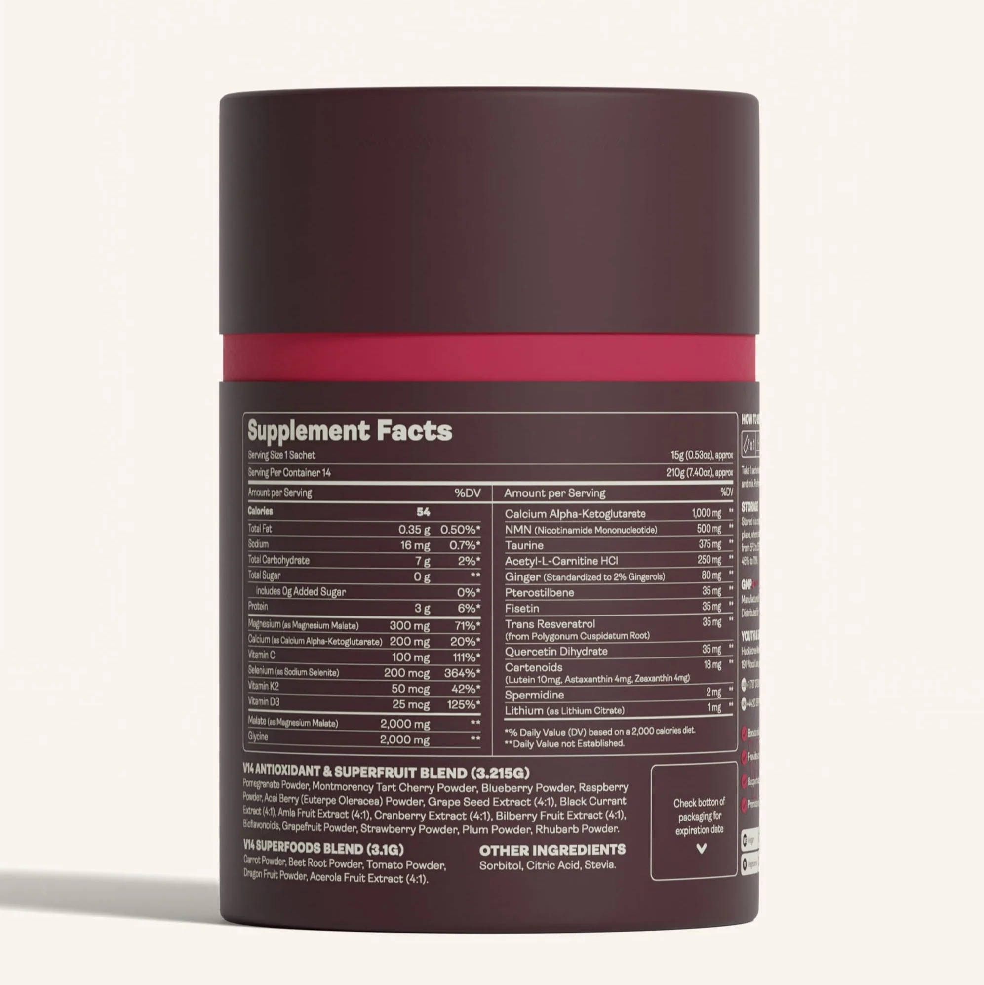 V14 Longevity Reds 14 Sachet - Image 3