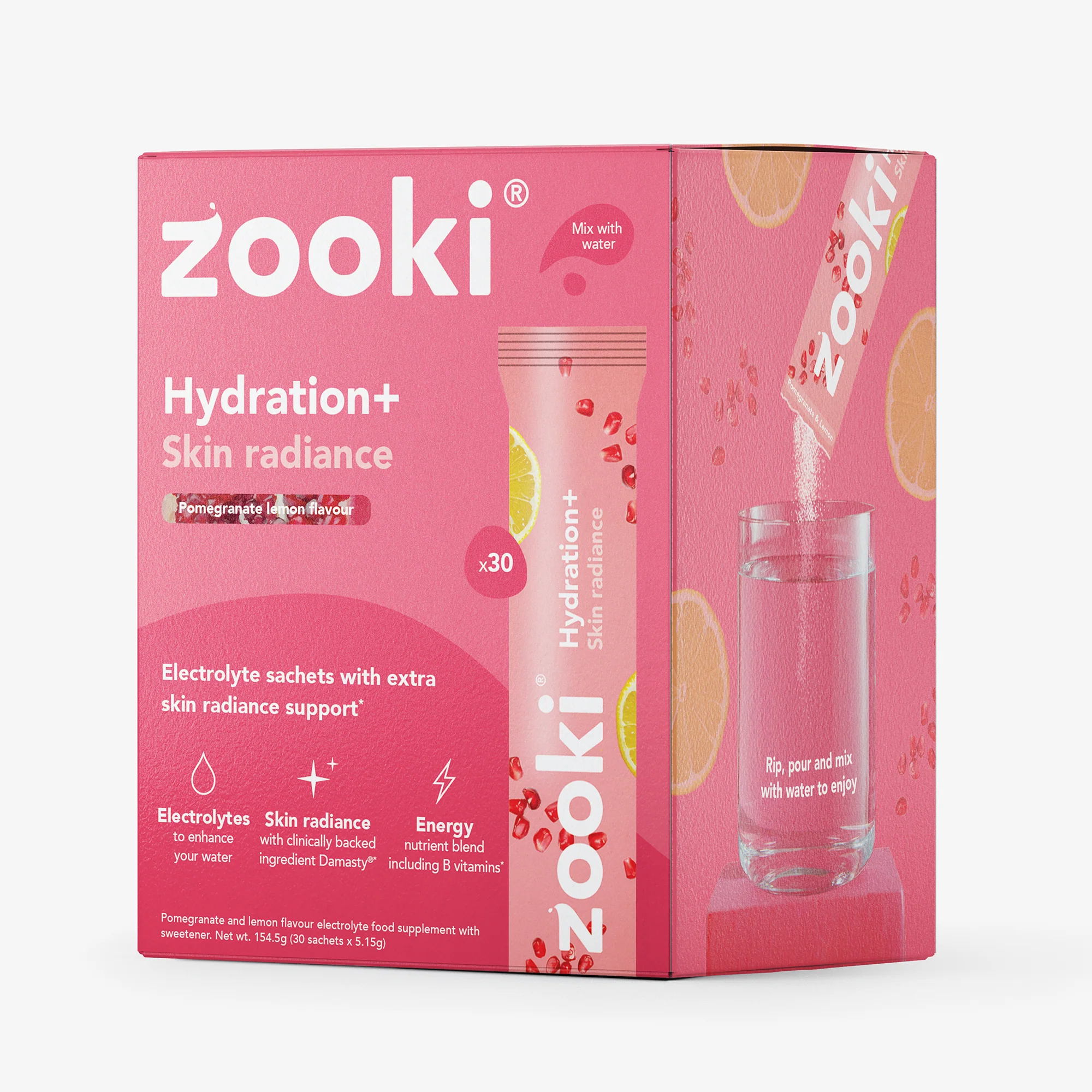 Hydrate+ Skin Radiance, Pomegranate Flavour 30 Sachet - Image 5